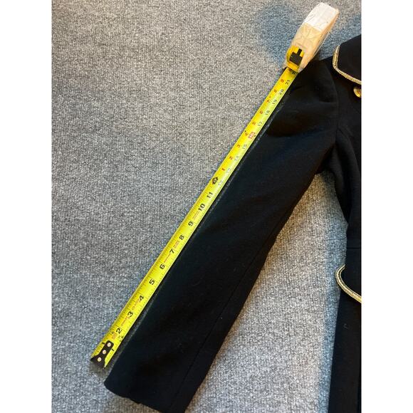 $2900 Ralph Lauren Collection Black Wool Double-Breast Clifton Coat Purple Label - Picture 14 of 16